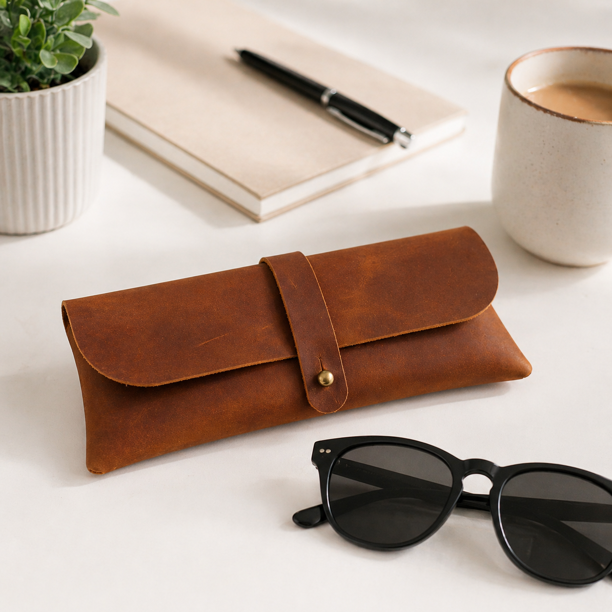 Handgemaakt Leren Etui – 6 kleur opties | Personaliseerbaar