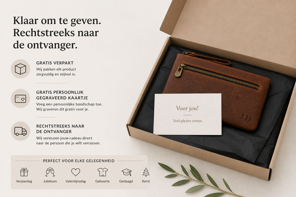 Handgemaakt Leren Etui – 6 kleur opties | Personaliseerbaar