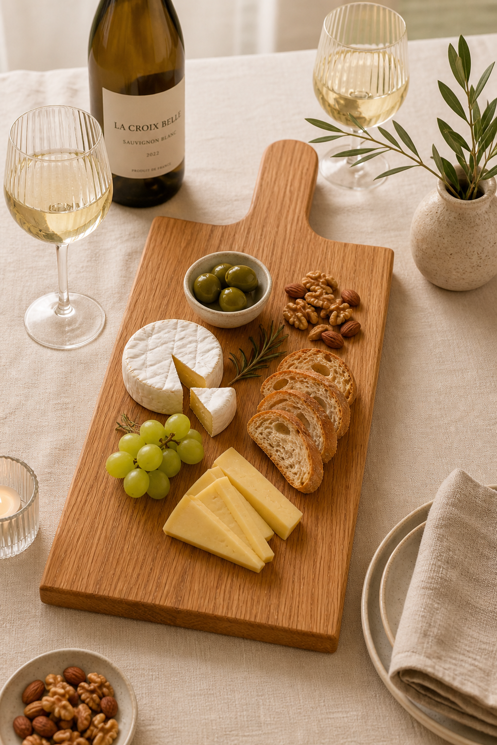 Eiken Serveerplank met Persoonlijke Gravering – Moeder & Kind