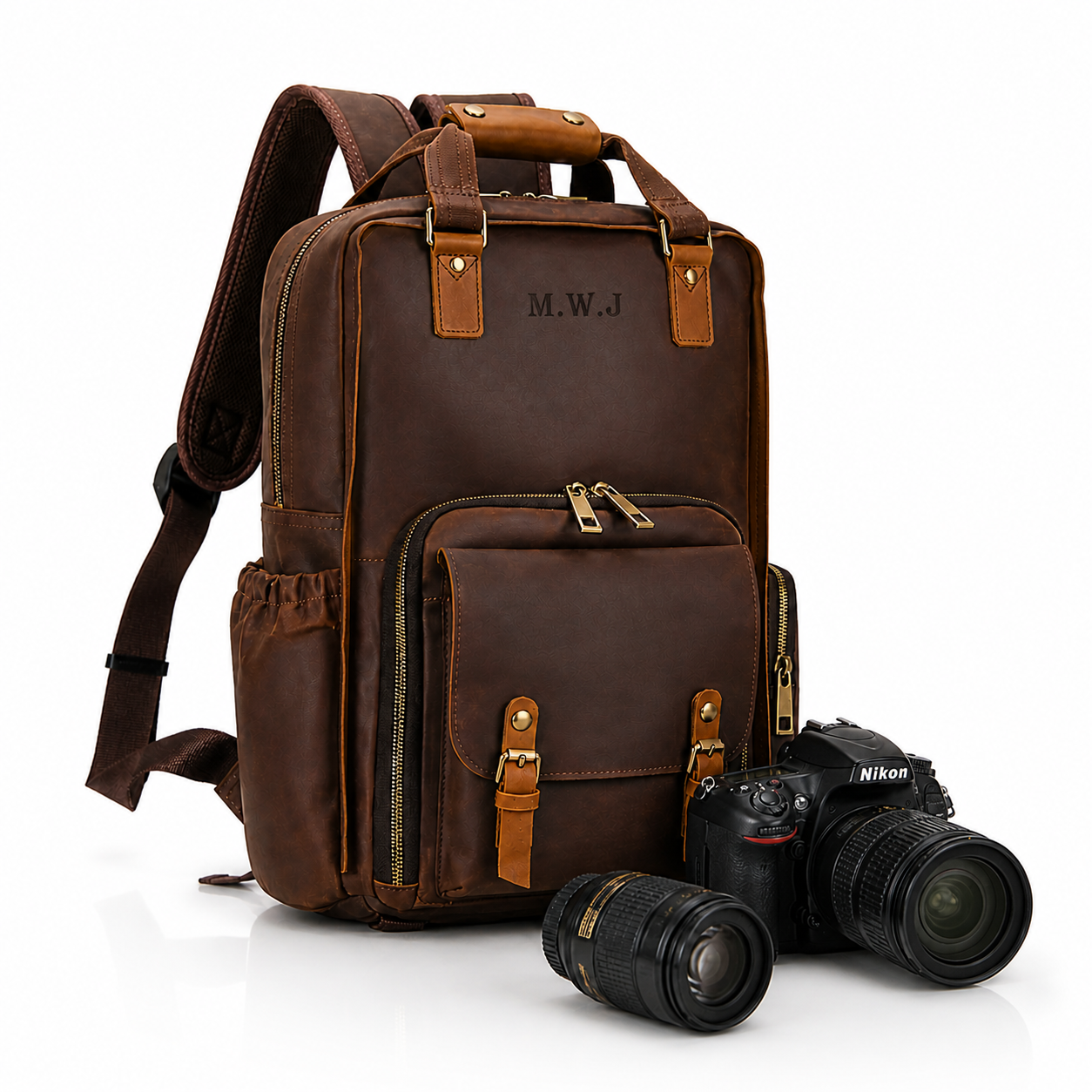 Leren Camera Rugzak – Voor Fotografie & Dagelijks Gebruik