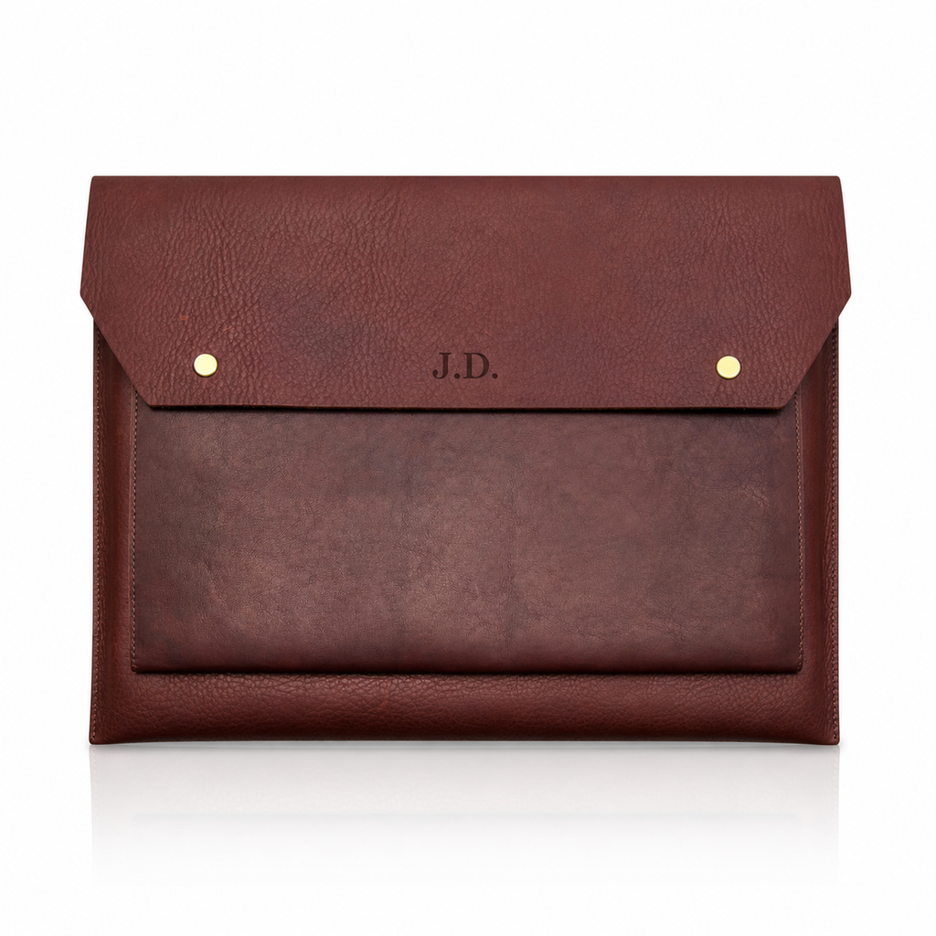 Leren Laptoptas 17 Inch – Crazy Horse Leer – Gepersonaliseerd