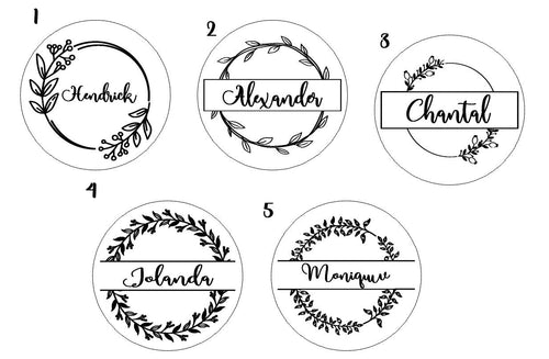 Origineel ontwerpkeuzeblad: ontwerpen 1 tot en met 5 in Adinda