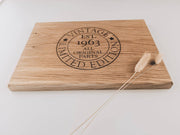 Eiken plank met origineel ontwerp 1