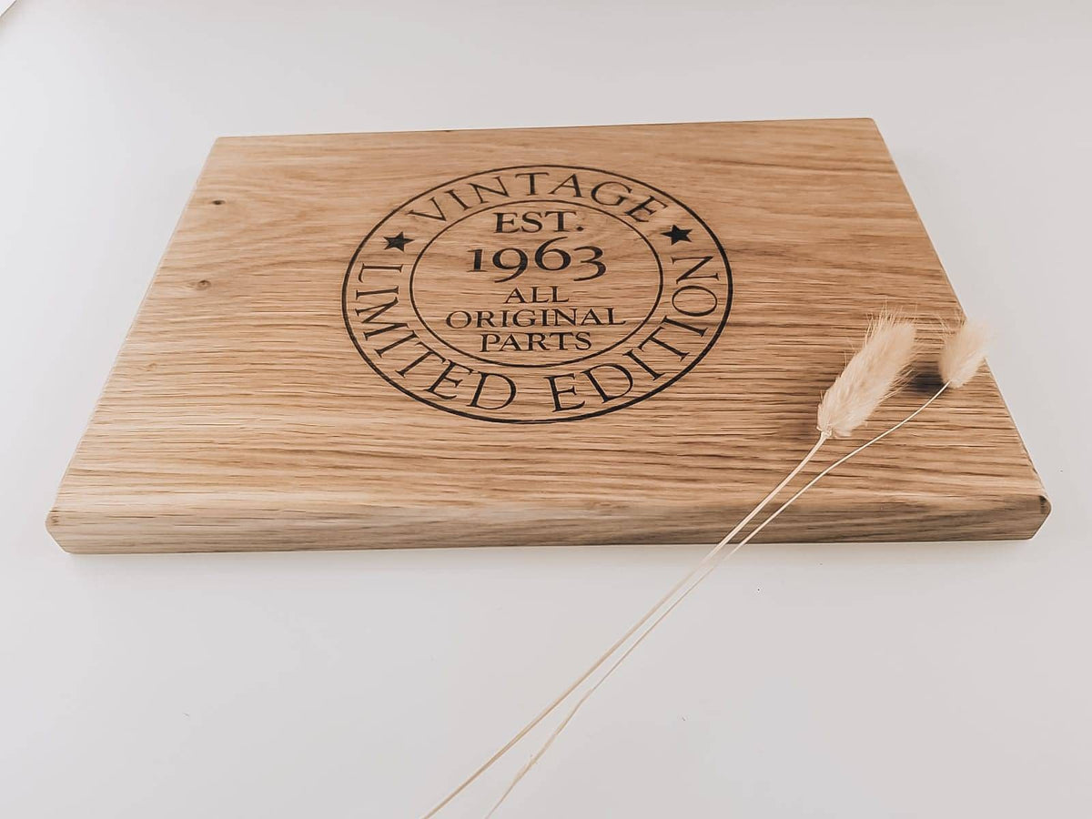 Eiken plank met origineel ontwerp 1