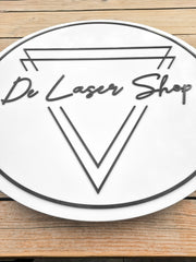 Acryl bedrijfslogobord met 3D-logo – 3