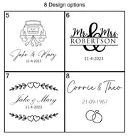 Houten theedoos voor huwelijk of jubileum – 8 ontwerpen – origineel product- en uitvoeringsvoorbeeld 3