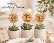 Houten plantenstekers voor je bruiloft – Let Love Grow – product- en uitvoeringsvoorbeeld 1