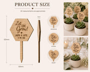 Houten plantenstekers voor je bruiloft – Let Love Grow – product- en uitvoeringsvoorbeeld 8