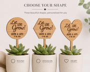 Houten plantenstekers voor je bruiloft – Let Love Grow – product- en uitvoeringsvoorbeeld 3