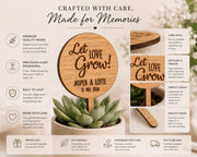 Houten plantenstekers voor je bruiloft – Let Love Grow – product- en uitvoeringsvoorbeeld 5