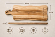 Familieborrelplank met naam of eigen ontwerp – 60 cm – uitvoering en ontwerpvoorbeeld 4