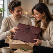 Leren laptophoes met naam of bedrijfslogo – 3