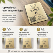 Tafelbordjes met QR-code en logo – 7