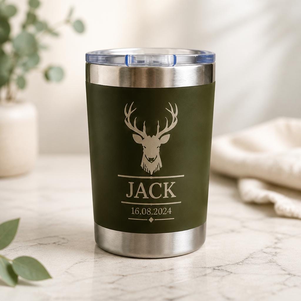 Thermosbeker 300 ml met naam of eigen logo – productvoorbeeld