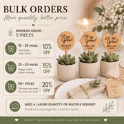 Houten plantenstekers voor je bruiloft – Let Love Grow – product- en uitvoeringsvoorbeeld 4
