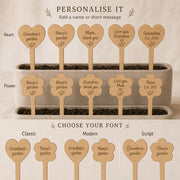 Houten plantensteker met naam voor mama of oma – productfoto 5