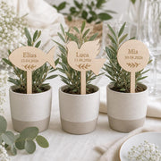 Houten plantenstekers voor doop en communie – product- en ontwerpvoorbeeld 1
