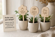 Houten plantensteker voor juf of meester – productfoto 8