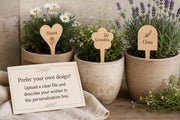 Houten plantensteker met naam voor mama of oma – productfoto 7