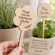 Houten plantensteker voor juf of meester – productfoto 9
