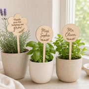 Houten plantensteker voor juf of meester – productfoto 1