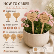 Houten plantensteker met naam voor mama of oma – productfoto 6