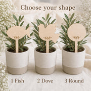 Houten plantenstekers voor doop en communie – product- en ontwerpvoorbeeld 4