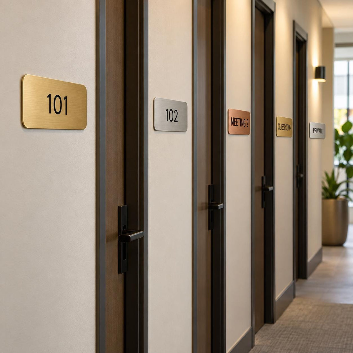 Kamernummerbordjes voor hotel en kantoor – 2