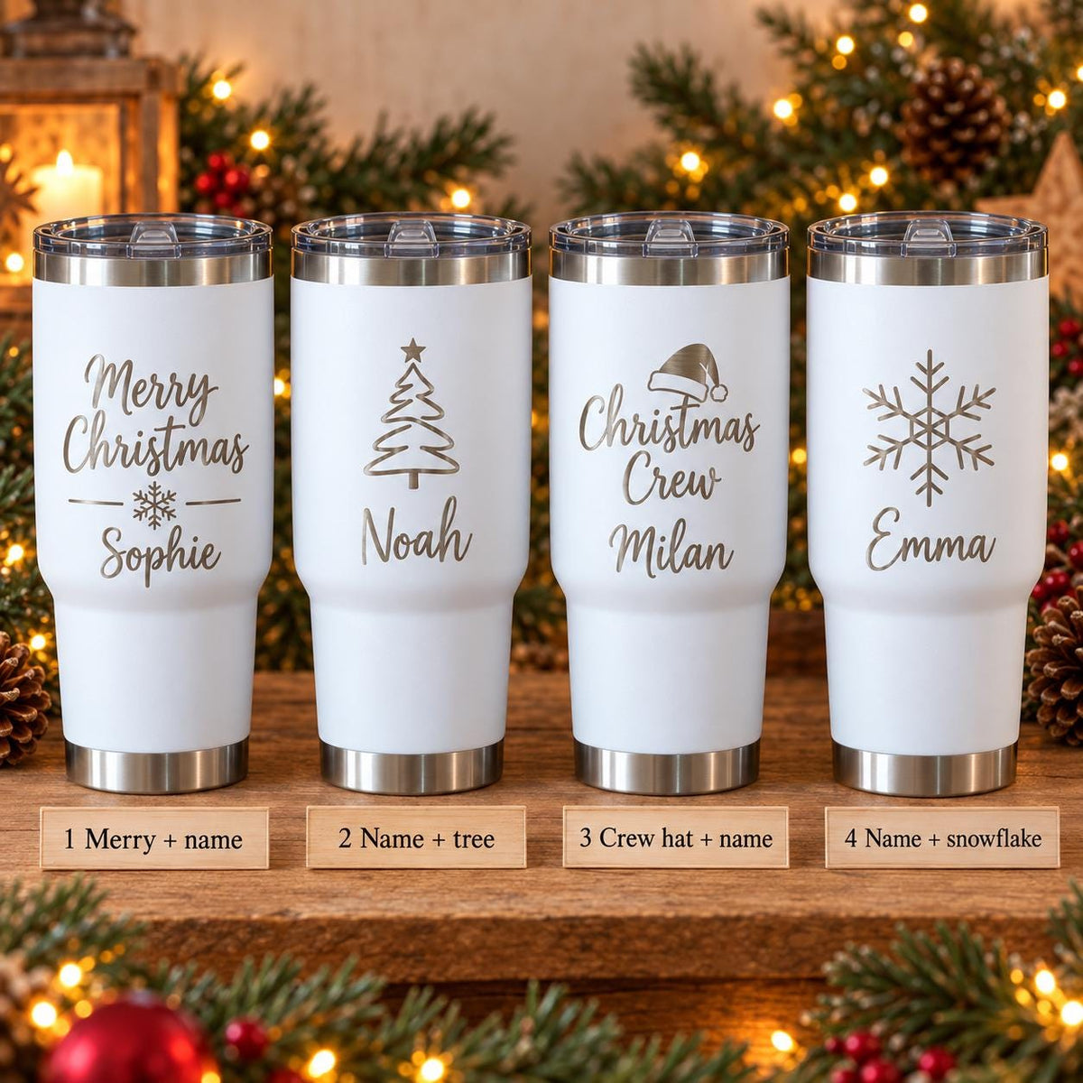 Kerstbeker met naam – 800 ml – origineel product- en uitvoeringsvoorbeeld 2