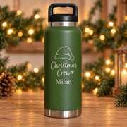 Kerstwaterfles met naam – 1,1 liter – origineel product- en uitvoeringsvoorbeeld 1