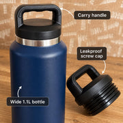 Kerstwaterfles met naam – 1,1 liter – origineel product- en uitvoeringsvoorbeeld 4