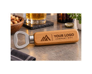 Houten flesopeners met bedrijfslogo – 1