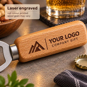 Houten flesopeners met bedrijfslogo – 5