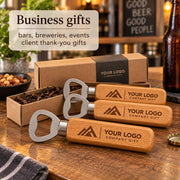 Houten flesopeners met bedrijfslogo – 6