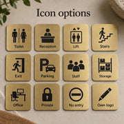 Deurbordjes met pictogram en tekst – 3