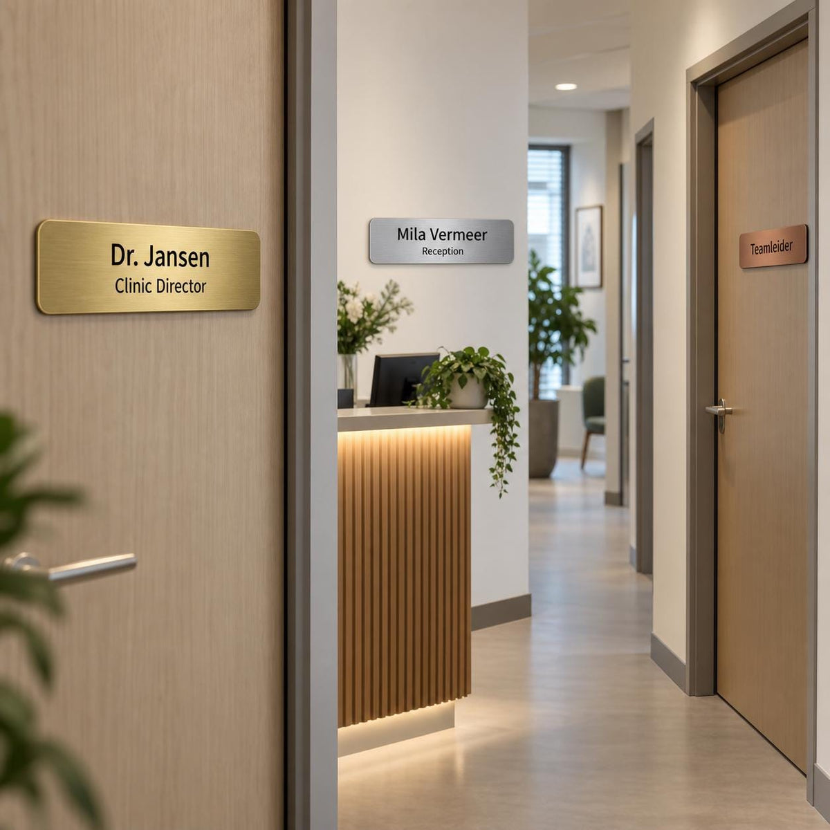 Naam- en functiebordjes voor kantoor – 2