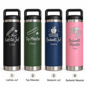 Waterfles voor juf of meester met naam – 500 ml – productfoto 2