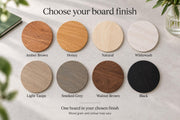 Rond houten logobord met verhoogd acryl-logo – 8