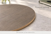 Rond houten logobord met verhoogd acryl-logo – 4