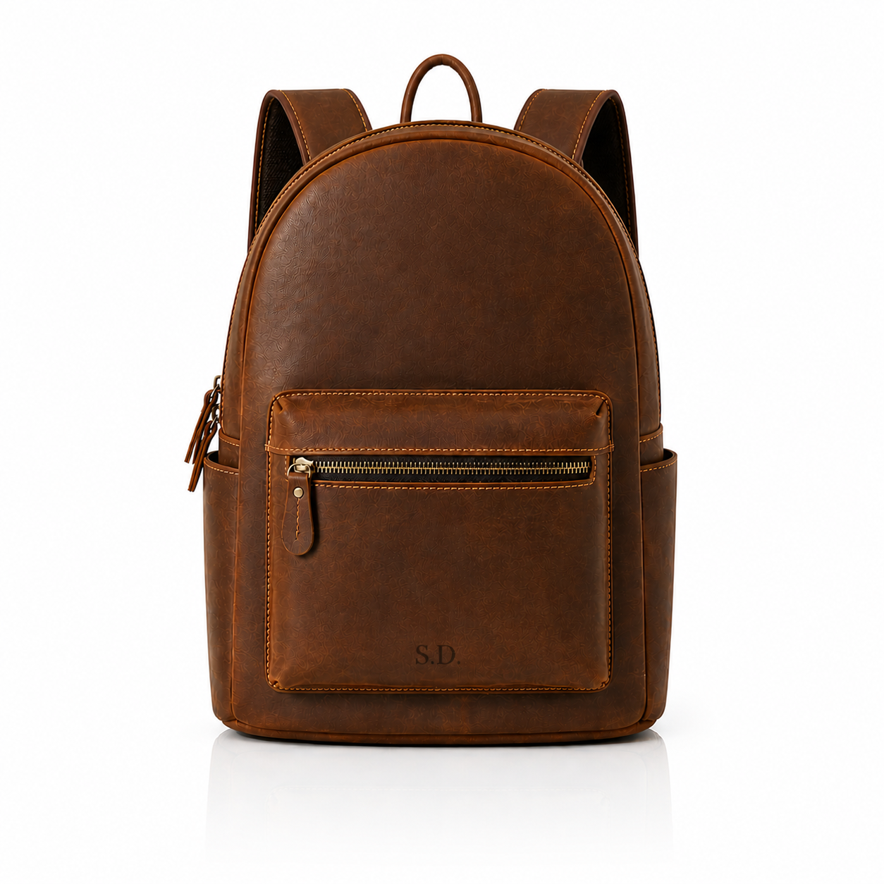 Leren Rugzakje met Naam – Compact & Tijdloos Design