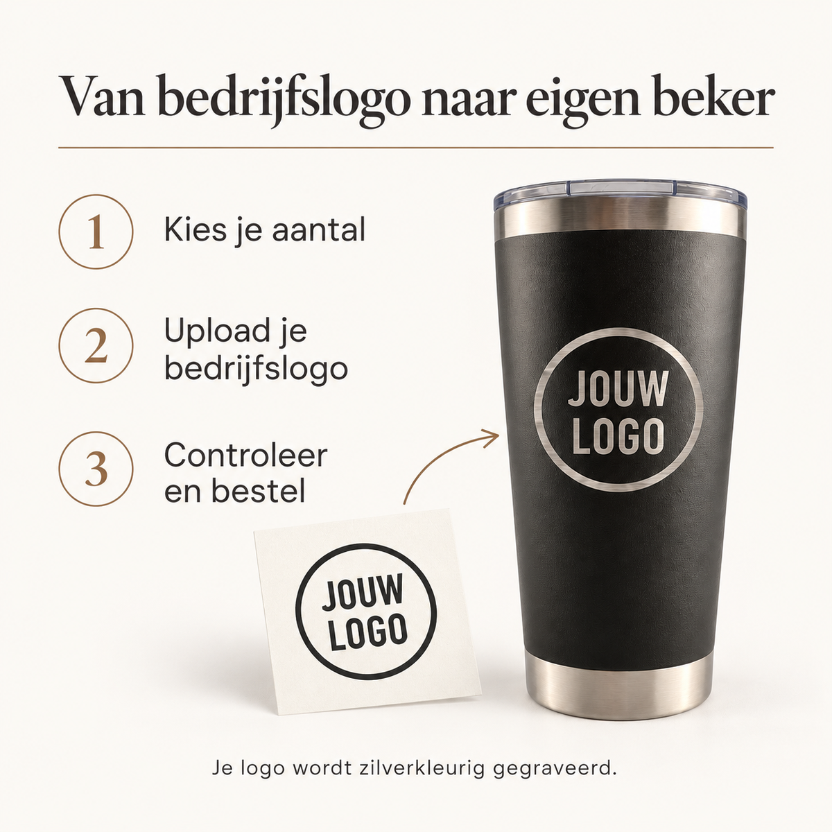 Zo bestel je een thermosbeker met je bedrijfslogo